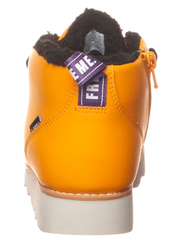 Clarks Skórzane botki "Crown Tor" w kolorze żółtym