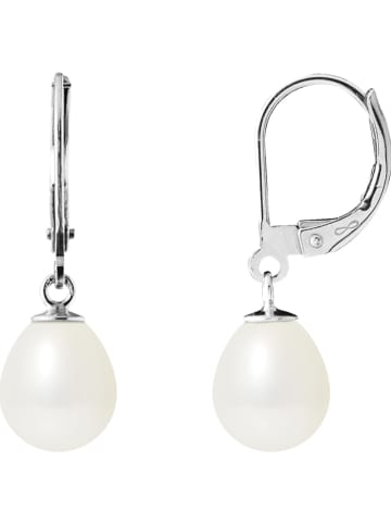 Pearl Addict Witgouden oorringen met zoetwaterkweekparels