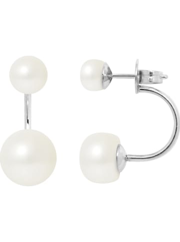 Pearline Zilveren oorstekers met parels