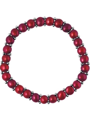 Pearline Perlen-Armband in Rot