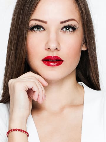 Pearline Parelarmband rood