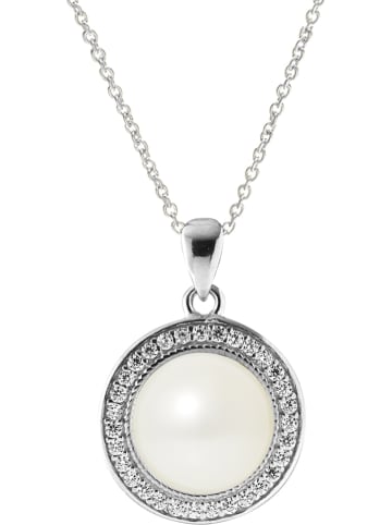 Pearline Zilveren ketting met hanger - (L)42 cm