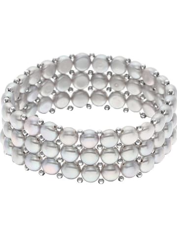 Pearline Perlen-Armband in Grau