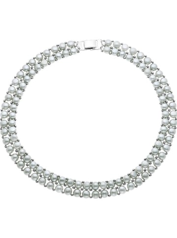 Pearline Perlen-Halskette in Grau - (L)40 cm