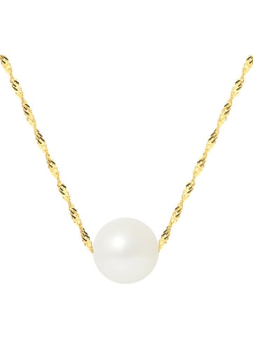 Pearl Addict Złoty naszyjnik z perłą - dł. 42 cm