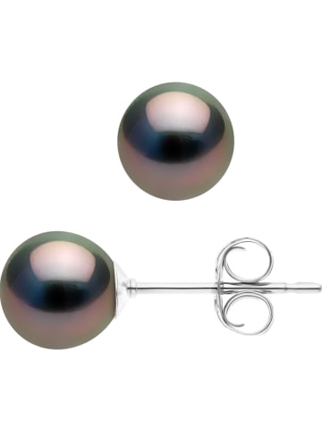 Pearline Złote kolczyki-wkrętki z perłami