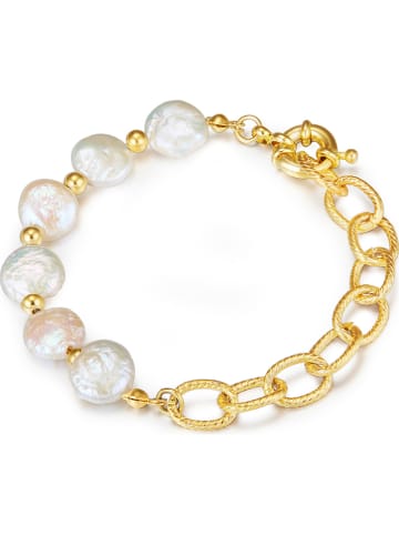 Yamato Pearls Pozłacana bransoletka z perłami