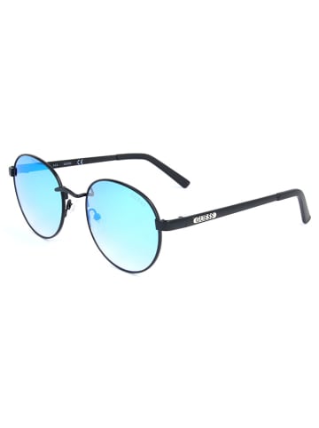 Guess Damskie okulary przeciwsłoneczne w kolorze czarno-niebieskim