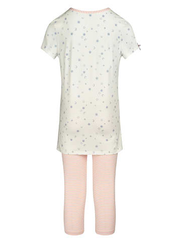 Skiny Piżama w kolorze jasnoróżowo-kremowym