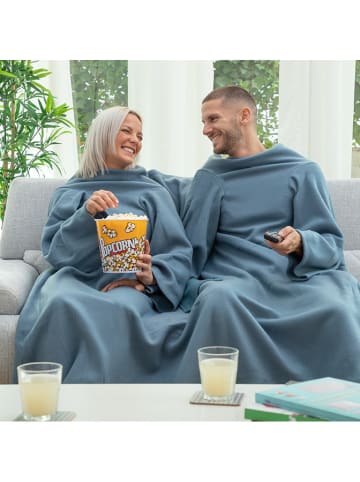 InnovaGoods Deken met mouwen donkerturquoise  - (L)180 x (B)160 cm