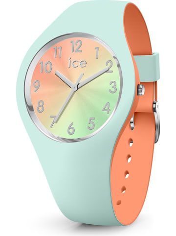Ice Watch Quarzuhr "Duo chic" in Grün/ Silber/ Orange