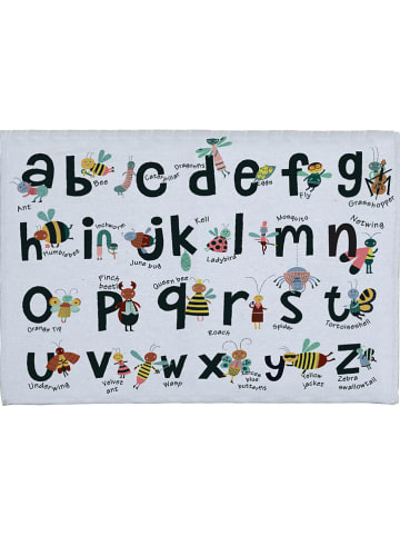 The Wild Hug Badmat "Alphabet" wit/meerkleurig - (L)40 x (B)60 cm