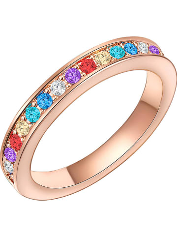 Saint Francis Crystals Pozłacany pierścionek z kryształami Swarovski