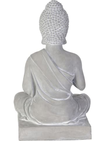 Garden Spirit Figurka dekoracyjna "Bouddha" w kolorze szarym - wys. 27 cm