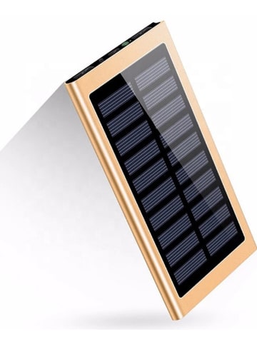 SWEET ACCESS Powerbank solarny w kolorze złotym - 20.000 mAh