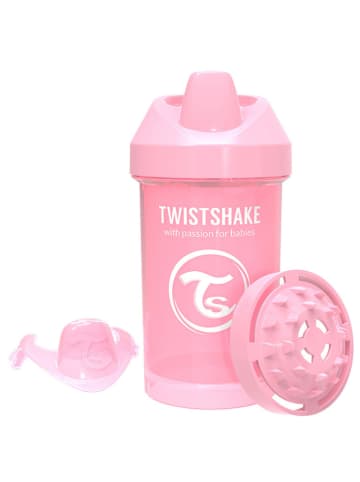 Twistshake Drinkleerfles lichtroze - 300 ml