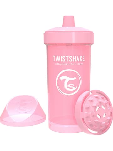 Twistshake Butelka w kolorze jasnoróżowym do nauki picia - 360 ml