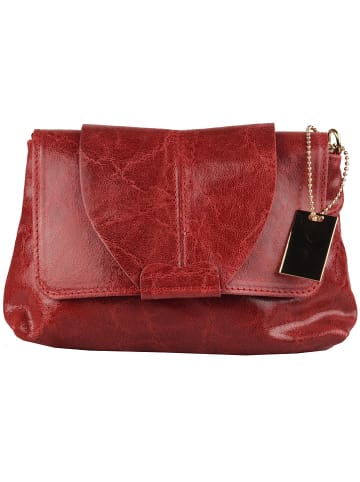 Florence Bags "Babal" Bordeaux Leather Bag - 24 x 20 x 8 cm