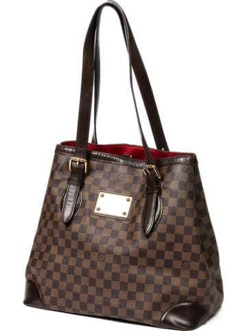 Louis Vuitton Tweedehands schoudertas "Hampstead MM" bruin - (B)35,5 x (H)27,5 x (D)17,5 cm