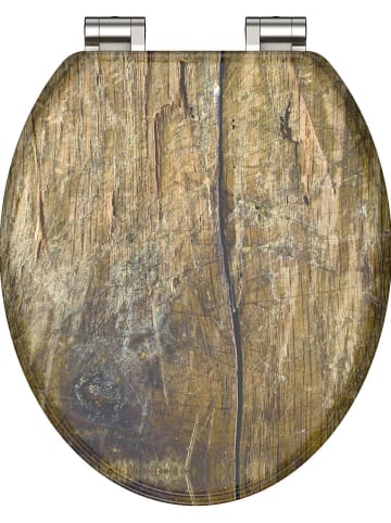 Schütte Wolnoopadająca deska WC "Solid" w kolorze brązowym