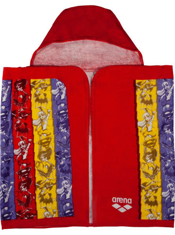 Arena Ręcznik-ponczo "Super Hero" w kolorze czerwonym ze wzorem
