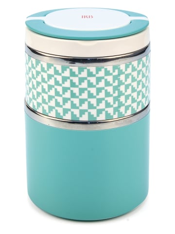 IRIS Barcelona Pojemnik termiczny w kolorze turkusowym na lunch - 900 ml