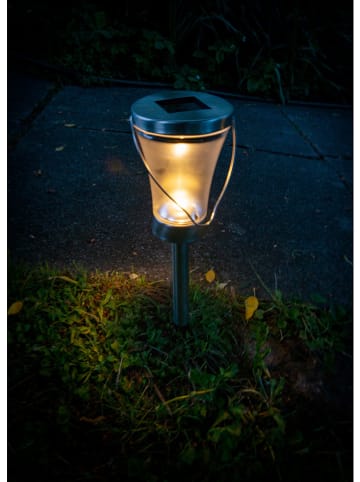 näve 8er-Set: LED-Solar-Gartenstecker  in Silber - (B)9 x (H)39,5 cm