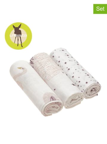 Lässig Bambusowy otulacz-kocyk "Little Water" (3 szt.) - Łabędź