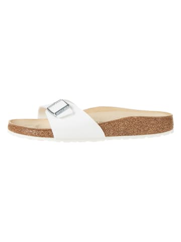 Birkenstock Slippers "Madrid" wit - wijdte S