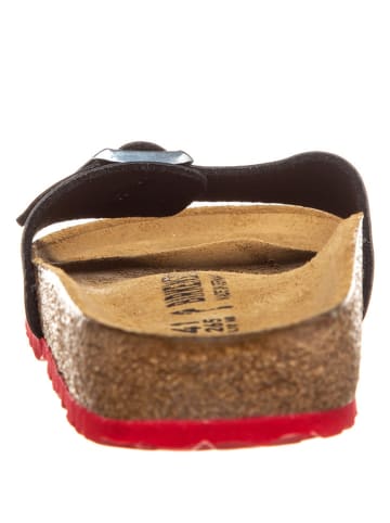 Birkenstock Klapki "Madrid" w kolorze czarno-czerwonym