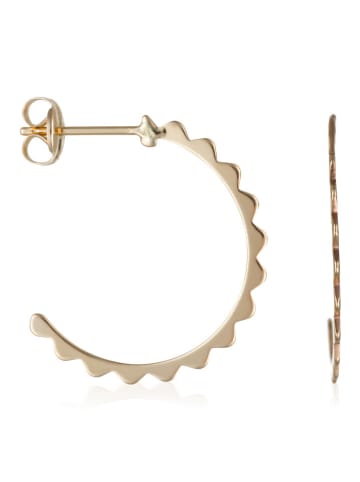 OR ÉCLAT Gold-Halbcreolen "Créolettes"