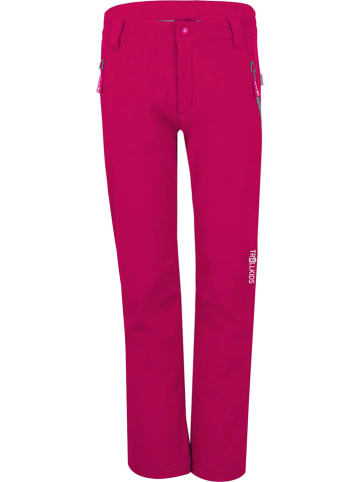 Trollkids Spodnie softshellowe "Fjell" w kolorze różowym