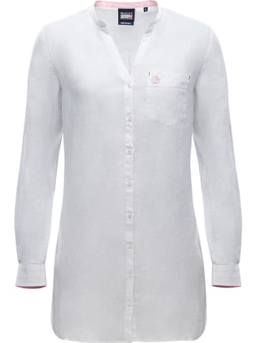 MARINEPOOL Lniana bluzka "Olivia" w kolorze białym