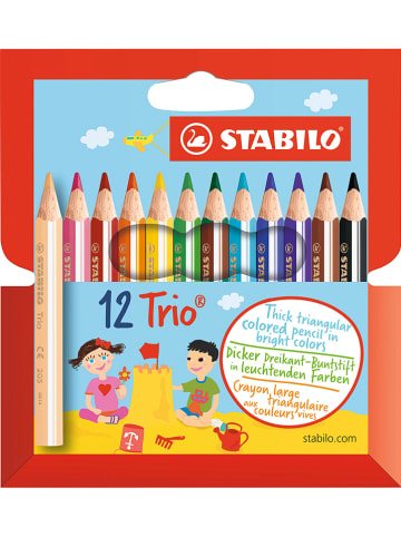 STABILO Kleurpotloden "STABILO Trio dik kort" - 12 stuks