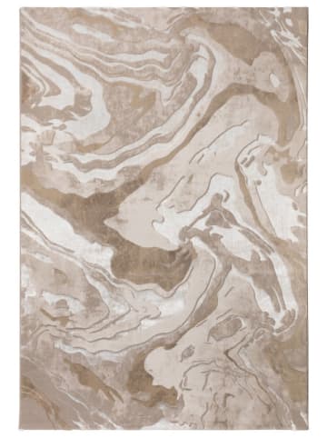Flair Rugs Kurzflor-Teppich in Hellbraun/ Creme