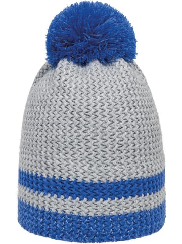 Döll Dzianinowa czapka w kolorze szaro-niebieskim