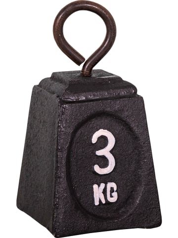 Anticline Dekoobjekt "3kg" in Schwarz - (B)8 x (H)15 x (T)8 cm