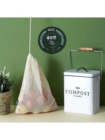 COOK CONCEPT Composthouder wit - 5 l