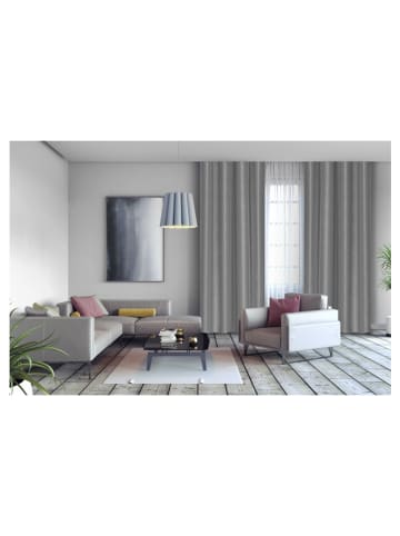 Lifa Living Ösenvorhang "Luxe" in Silbergrau