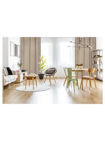 Lifa Living Ösenvorhang "Luxe" in Beige