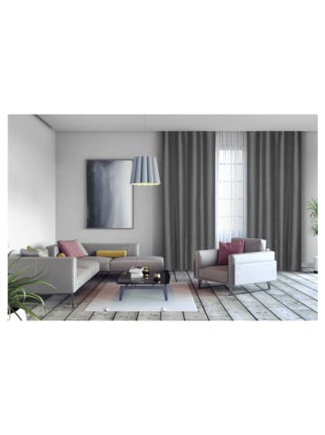 Lifa Living Ösenvorhang "Luxe" in Grau