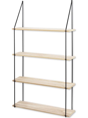 Lifa Living Wandregal "Alicante" in Hellbraun - (B)65 x (H)114 x (T)17 cm
