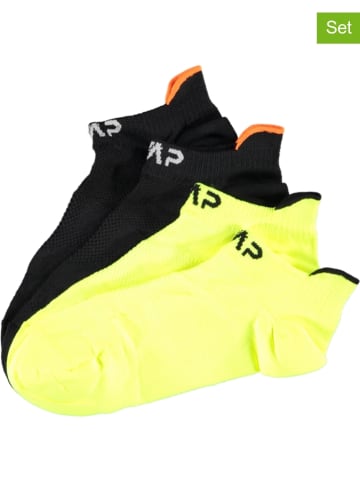 CMP 2-delige set: sokken zwart/geel