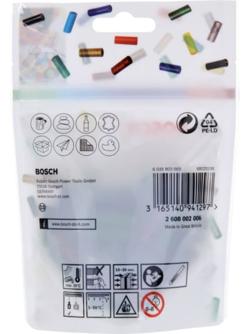 Bosch 2er-Set: Heißklebesticks "DIX Klebestick Glitter" in Bunt - 2x 50 g
