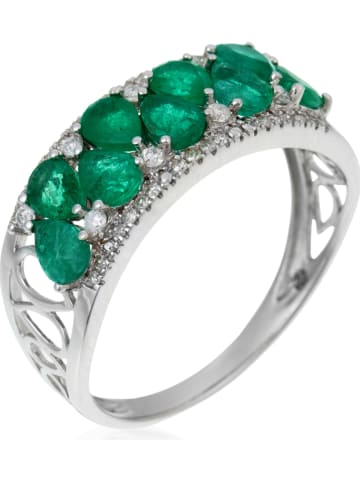 DIAMOND & CO Witgouden ring "Koh Lipe" met diamanten