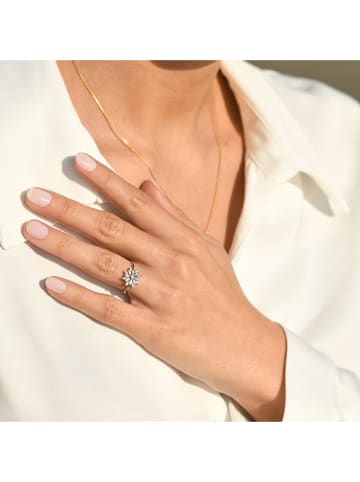 DIAMOND & CO Weißgold-Ring "Bouquet" mit Diamanten
