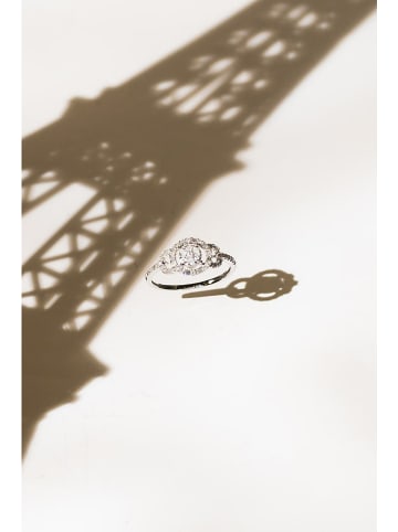 CARATELLI Witgouden ring "Infini" met diamanten