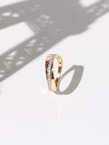 DIAMOND & CO Złoty pierścionek "Sydney" z diamentami