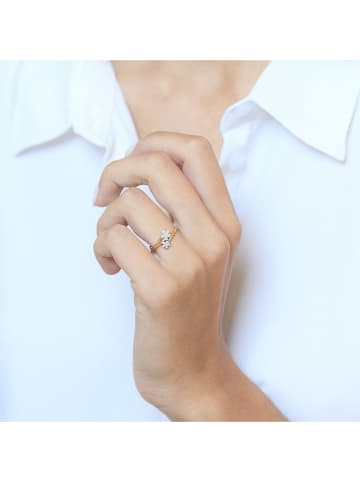 DIAMOND & CO Gold-Ring "Semporna" mit Diamanten