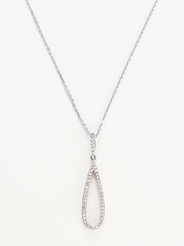 DIAMOND & CO Witgouden hanger "Las palmas" met diamanten
